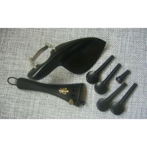 2 sets violin fittings 4/4 ebony wood