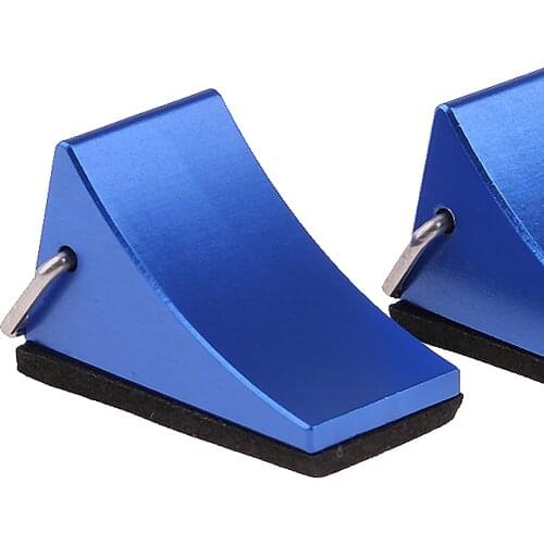 2Pc Stop Tire RC Car Block Metal Wedge Wheel Chocks Crawler Trailer Truck