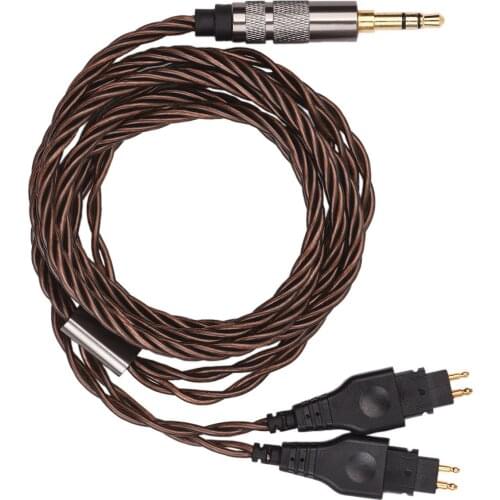 3.5mm Upgrade Audio Cable Replacement for Sennheiser Headphone HD414 HD650 HD600 HD580 HD565 HD545 Detachable Headset Cable