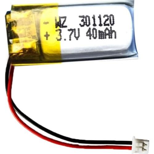 3.7V polymer lithium battery 301120-40mah Bluetooth headset smart wear bracelet hearing aid battery