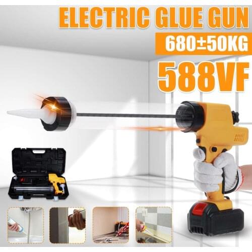588V Automatic Electric Glue Gun Heat Hot Anti-Drip Melting Glue Gun Pressure Sewing Repair Power Tool Home DIY & 2/1 Battery