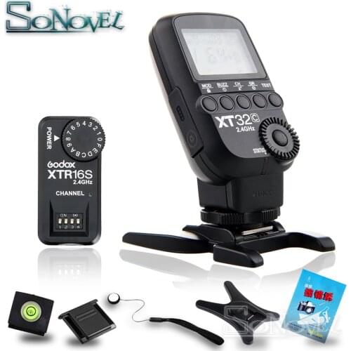 Godox XT32C 2.4G Wireless 1/8000s High-speed sync Flash Trigger + XTR-16S for Canon / GODOX Ving V850/V860/V850II/V860II Flahses