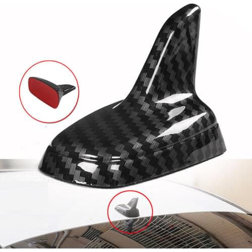 Carbon Fiber Look,Decorative Shark Fin Antenna,Universal Modeling Decorating Parts, No Function Dummy Aerial Car Accessories