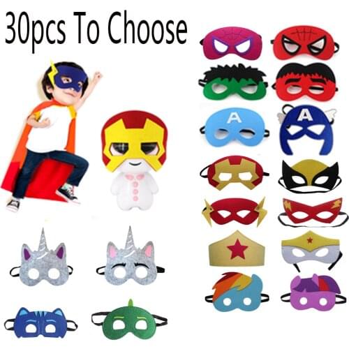 Childrens Eye Masks Superhero Cosplay Halloween Festival Party Dress Up Free Sponsor Childrens Carnival Gifts