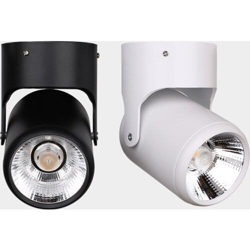 1pcs dimmable 10W 20W COB Led downlights Surface Mounted Ceiling Spot light 180 degree Rotation Ceiling Downlight Home lighting