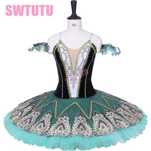Adult La Esmeralda Professional stage ballet tutu performance women pancake tutu dress YAGP Competiton ballet tutu girlsBT9198