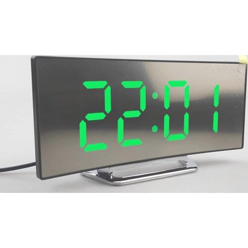 Electronic Alarm Clock Noiseless Design Digital LED Large table clock For Elders l Digital Wood Despertador Electronic Deskto