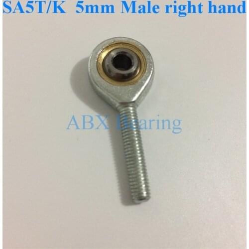 5mm SA5T/K POSA5 SAL5T/K POSAL5 rod end joint bearing metric male left hand thread M5X0.8mm rod end bearing SA5 SAL5