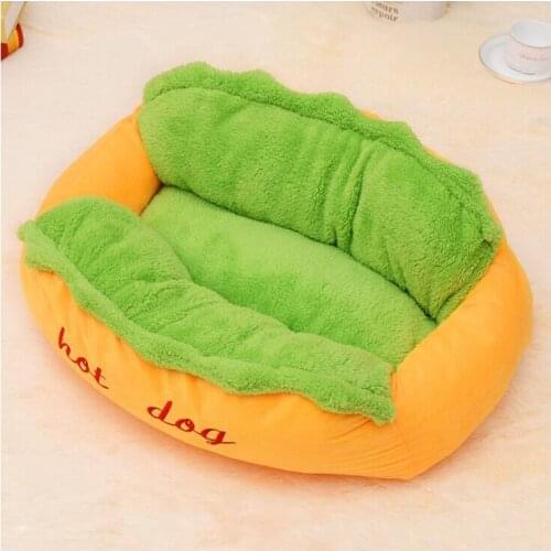 Hot Dog Bed Large Dog Lounger Bed Pet Cat Bed Kennel Mat Soft Fiber Pet Dog Puppy Warm Soft Bed House Product For Dog And Cat