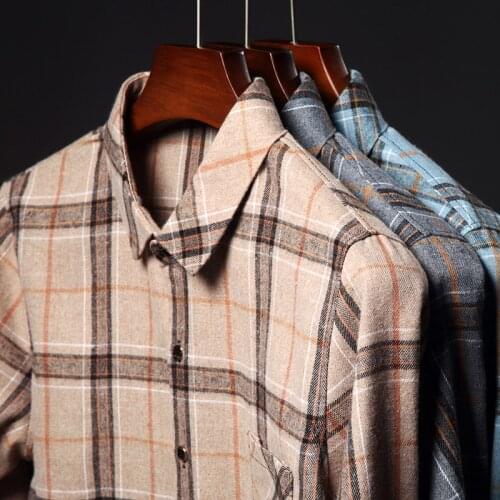 Мужские клечатые рубашки LANGBEEYAR China At AliExpress