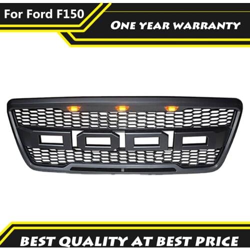 Modified Front Racing Grills Raptor grille Fit For Ford F150 2004 2005 2006 2007 2008 Mesh Bumper Grilles Off-road Accessory