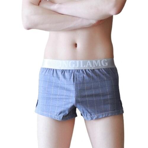 Men Underwear Boxers Shorts Summer Cotton Soft Printed Loose Short Home Underpants Mens Sleep Bottoms Pant