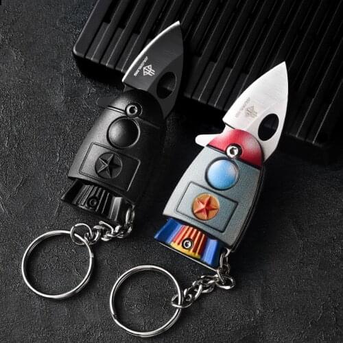 Rocket keychain for men key ring pocket knife key chain key holder creative portachiavi chaveiro llaveros hombre