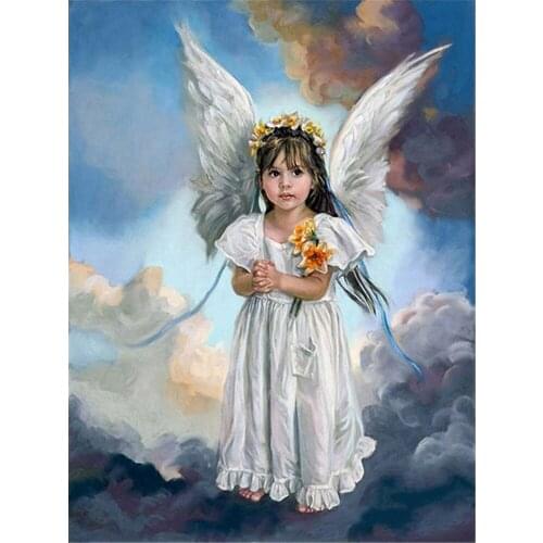 Angel Girl Printed 11CT Cross Stitch Embroidery Kit DMC Threads Handmade Craft Handicraft Needlework Needle For Magic
