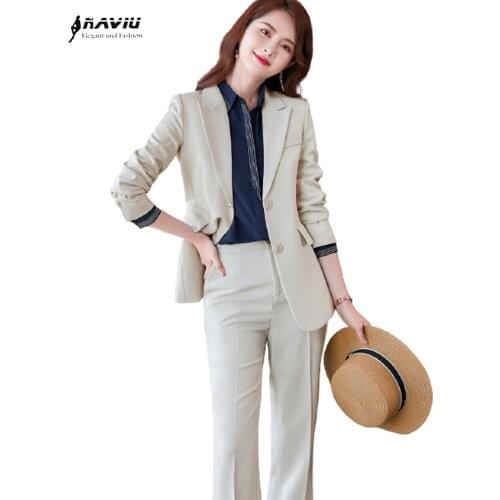 Женские осенние брючные костюмы NAVIU Elegant and Fashion China At AliExpress