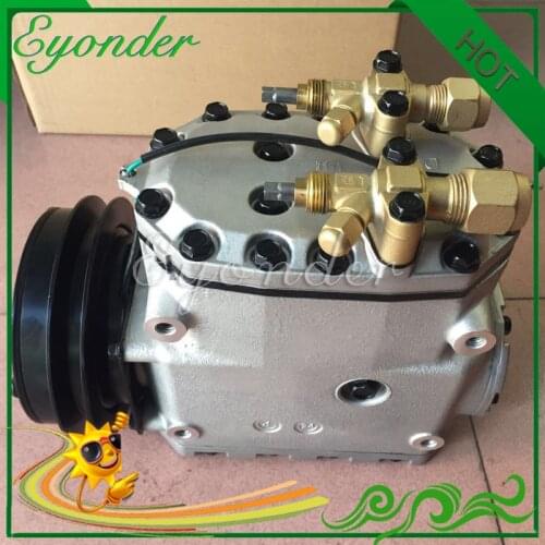 Orignial used AC A/C Air Conditioning Compressor Cooling Pump for TM19 DKP-19 for Mitsubishi Bus Truck CMA22242 1B 24V 24 Volt