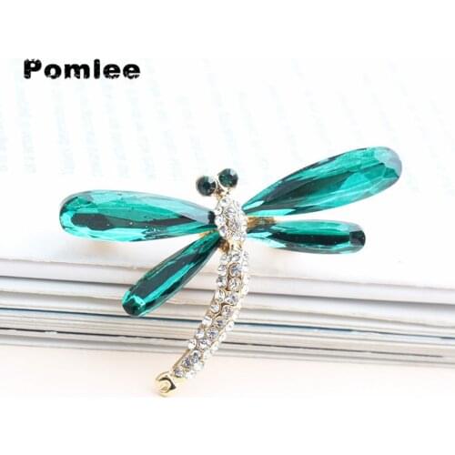 Pomlee Cute dragonfly Brooch Fashion Daisy Brooches For Women Animal Jewelry Funny Winter Design High Quality New 2020
