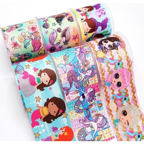 DIY Handmade Materials Printed Grosgrain Ribbon 50 Yard Per Size 23561