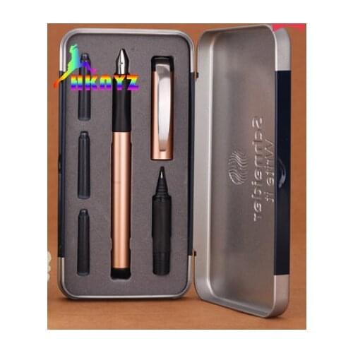 1sets Germany Schneider BK600 3 Colors Optional 0.5mm Fountain Pen Two-way Signing Pen Students Office Ink Pen Gift Box