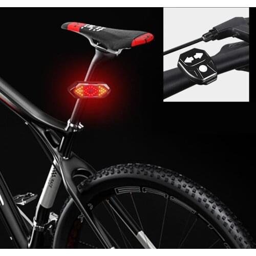 Bike Rear Light LED MTB Indicator W/ Remote Control USB Rechargeable