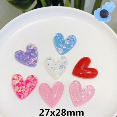 New Arrival 1pcs Resin Heart-Shaped Shoe Decorations Garden Shoes Accessories Fit Croc Jibz Charm Children Holiday Gift