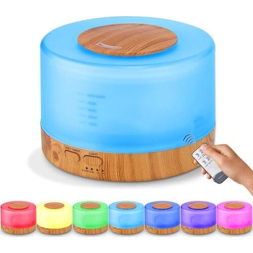 Humidifier Remote Control Essential Oil Aroma Diffuser, 500ml with for Office Home Bedroom Baby Room
