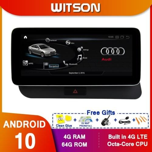 WITSON Android 10.0 Car Multimedia for AUDI Q5 2009 2010 2011 2012 2013 2014 2015 2016 2018 gps navigation Head unit