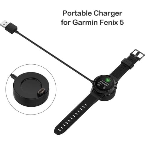 1m USB Charging Dock Cable Fast Charger For Garmin Fenix 5/5S/5X Plus 6/6S/6X Venu Vivoactive 4/3 945 245 45 Quatix 5 Sapphire