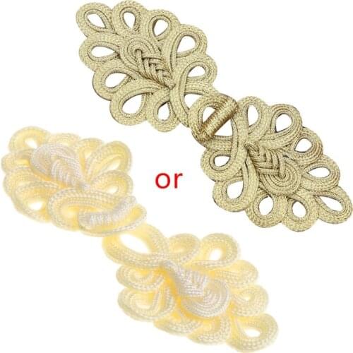 1 Pair Large Size Chinese Handmade Cheongsam Buttons Knot Fastener Closures DIY Handcraft National Style Clothing Accessories