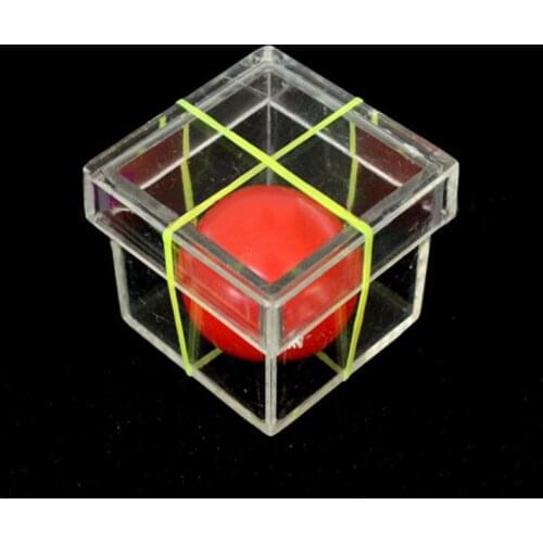 1pc Magic Props Children Ball Penetrating Through Box Magic Toy Magic Trick for Professional Magician ConJuring Stage Close-up