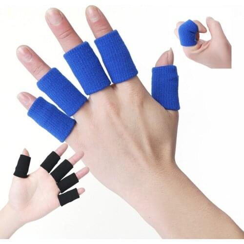 10PCS Finger Sleeve Sports Basketball Support Wrap Elastic Protector Brace Guard