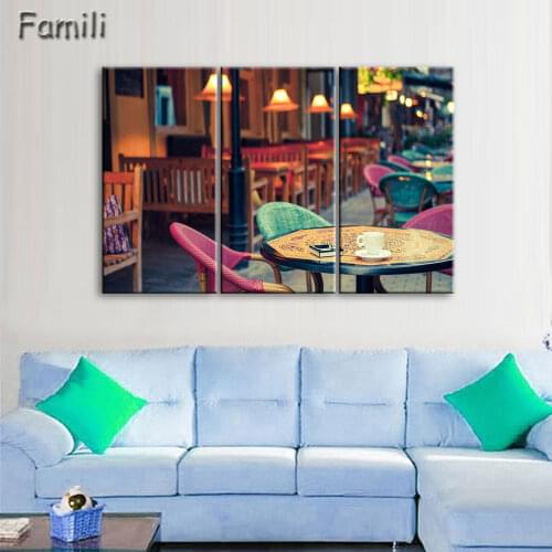 3Pcs/Set Landscape City Canvas Paintings Print On Canvas Classic Buildings Scenery Wall Art For Living Room(Unframed)