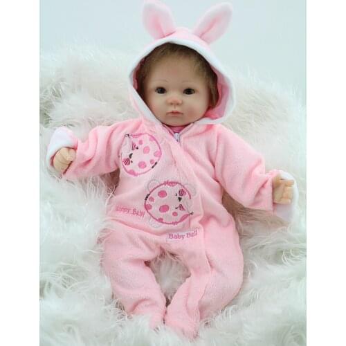 45cm Soft Silicone Reborn Baby Dolls Baby Alive Doll For Girls Handmade Vinyl Stuffed Toys Realistic Doll Educational Toy