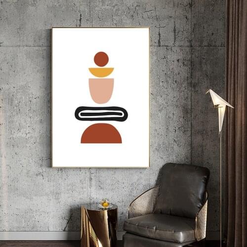 Abstract Fashion Geometric Patterns Wall Art Canvas Painting Nordic Posters And Prints Wall Pictures For Living Room Decor