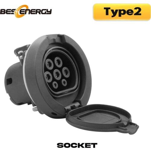 European Standard IEC 62196-2 32A 3 Phase AC EV Charging Socket Outlet Type 2 connector 4 Point Fixed