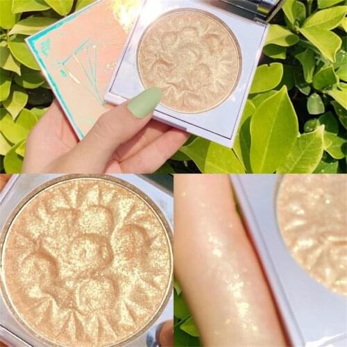 JOmeel High-gloss Highlighter Powder Glitter Trimming Palette Translucent Charming Three-dimensional Face Coutouring Makeup QBMY