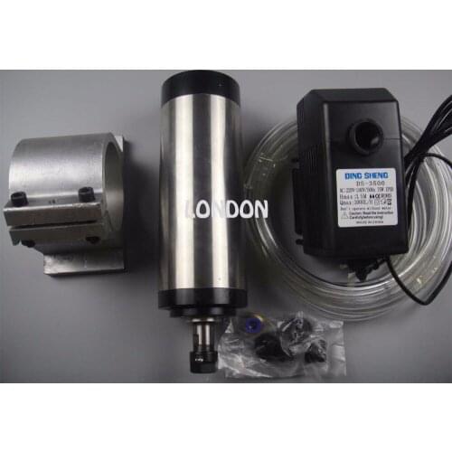 CNC spindle kit ER16 1.5KW water cooling spindle +water pump+water pipe+spindle support