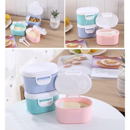 Baby Food Storage Milk powder Storage Formula Dispenser Travel Sealed Container Baby food Tank Snack Box Silicone