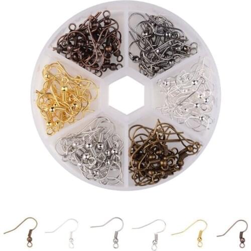 120Pcs Brass Earring Hook Ear Wires French Fish Hooks 6 Color Earrings DIY Accessories Jewelry Findings Jewelry Making