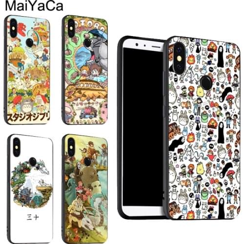 Cartoon Studio Ghibli Totoro Case For Xiaomi Redmi Note 10 Pro 7 8 Pro 8T 9S Note 9 Pro Cover For Redmi 9 9T 9C 9A 8A