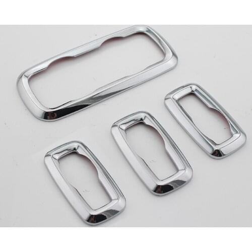 My Good Car ABS Chrome Window Lifter Switch Decoration Panel Cover Trim Sticker for Ford Ecosport New Fiesta MK7 Accessories