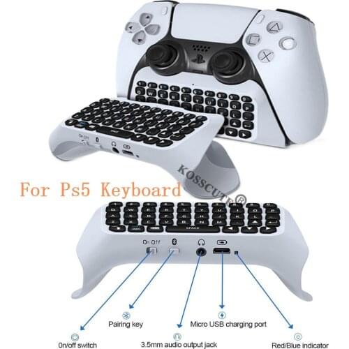 New Wireless Bluetooth 3.0 Mini Keyboard Handle For PS5 Wireless Controller Chat Pad Installation For PS5 Handle