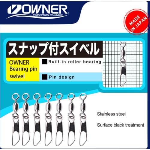 Original OWNER From Japan Top Swivel 72482 High-quality Stainless Steel Barrel Rolling Solid Rings For Fish Hook Fishing Swivels