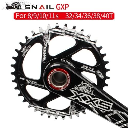 SNAIL Straight-mounted Positive And Negative Chain Wheel GXP Integrated Chainwheel Single Disc 34/36/38/40 T XX1 X0 X9 X01