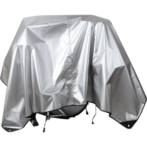 Dustproof Cover Weighted Corners Waterproof Silver Acrylic Coating Protects from Sun for Drum