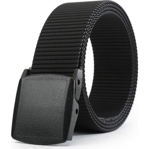 Hot Wide 3.8cm Outdoor sports leisure canvas Nylon belt mens belt young students trendy fashion pants belt male strap 23