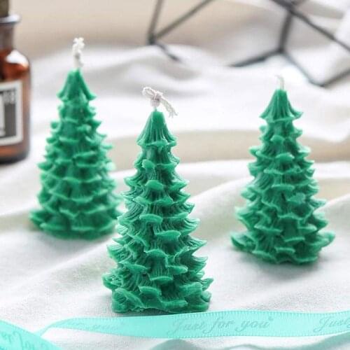 Three-dimensional Christmas Tree Candle Silicone Mold 3D Craft Tool Soap Handmade