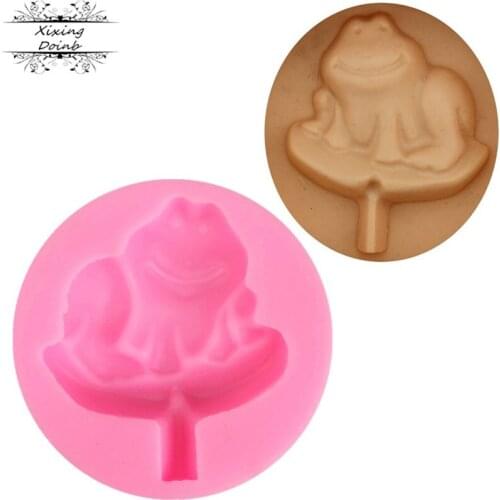 DIY lotus leaf frog shape silica gel mold soft candy cake decoration tool chocolate gum mold candy craft kitchen accessories
