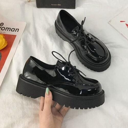 Japanese School Uniform Jk Student Shoes Girls Women Kawaii Lolita Soft Sister Round Toe Platform low Heel shoes Mary Jane Shoes