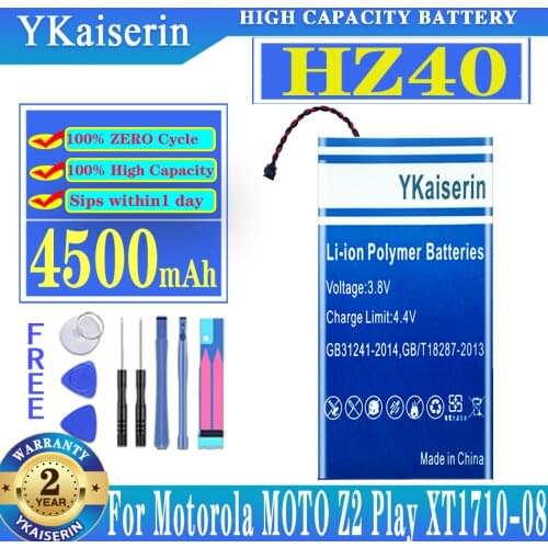 YKaiserin Motorola Moto Z2 Play Batteries